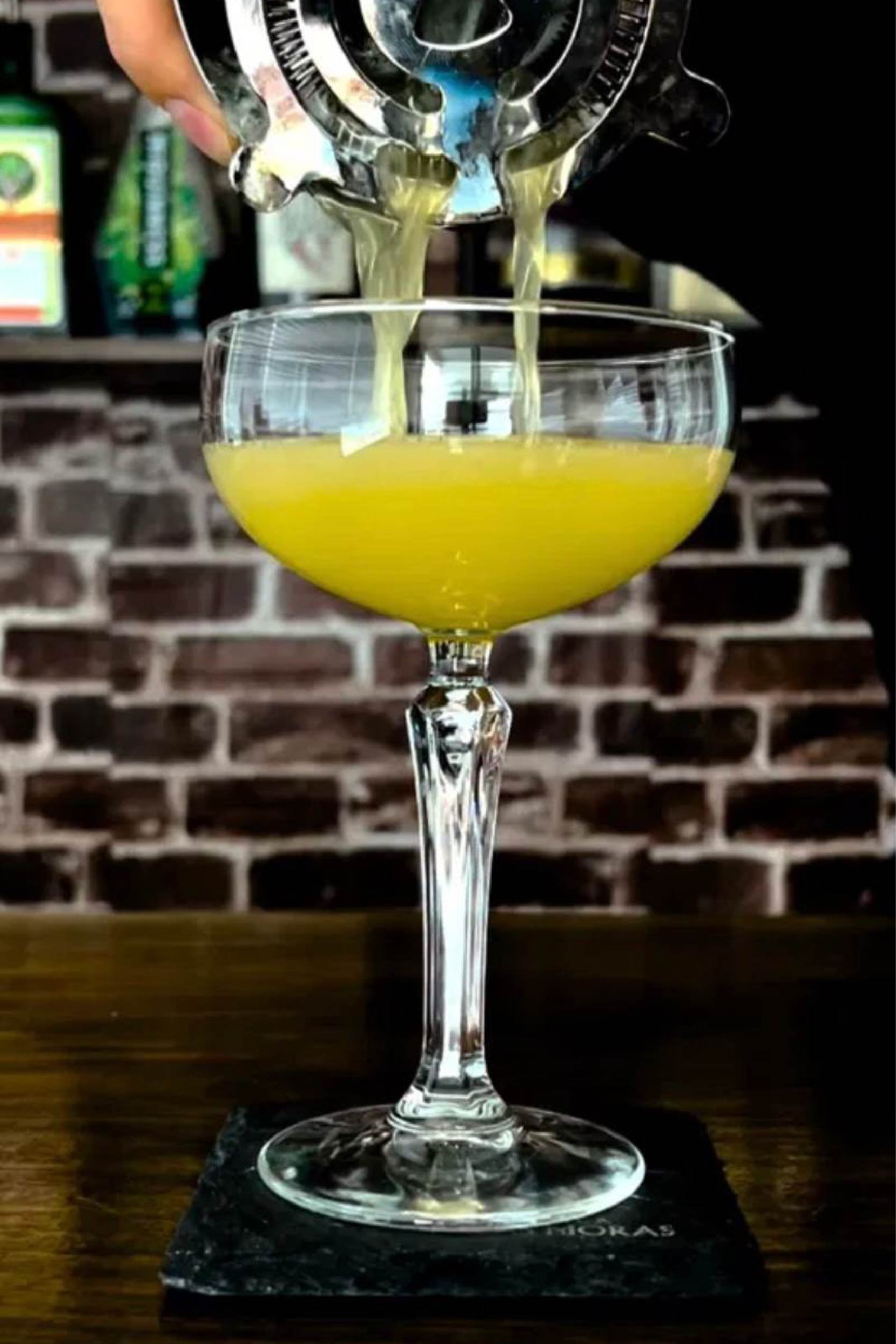 Vibrant orange martini